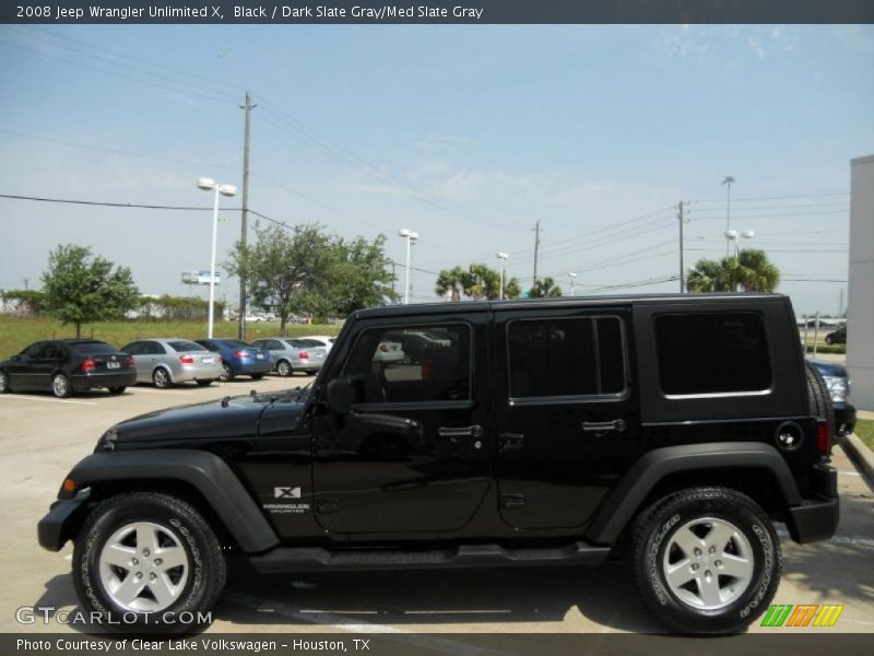 Black / Dark Slate Gray/Med Slate Gray 2008 Jeep Wrangler Unlimited X