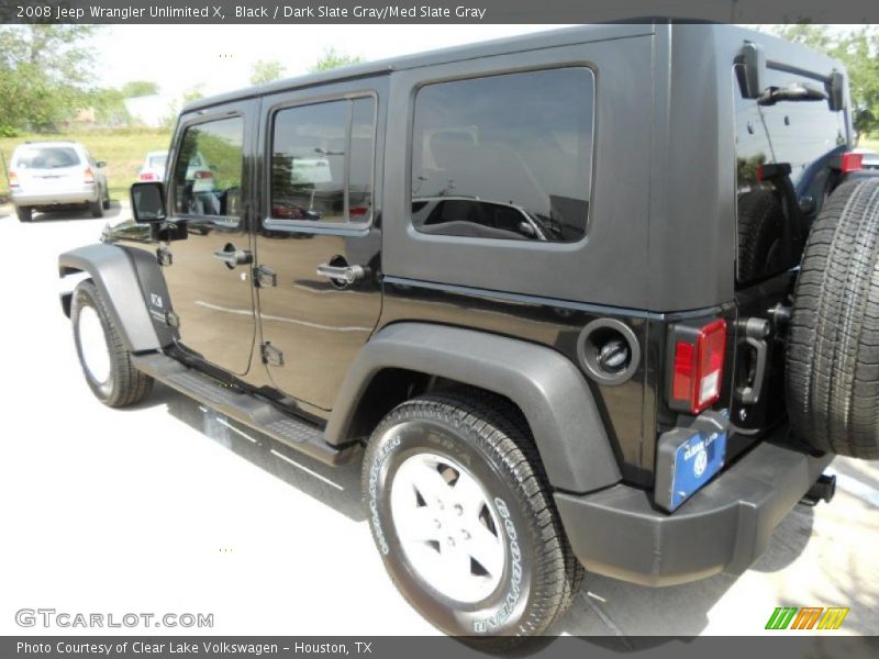 Black / Dark Slate Gray/Med Slate Gray 2008 Jeep Wrangler Unlimited X