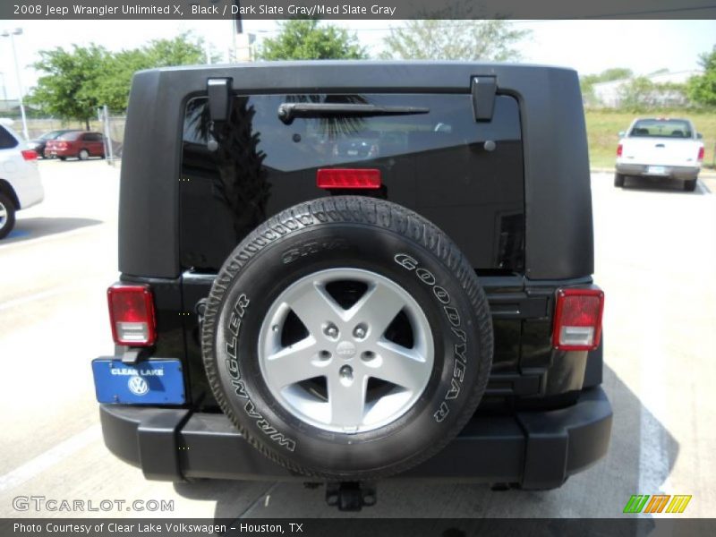 Black / Dark Slate Gray/Med Slate Gray 2008 Jeep Wrangler Unlimited X