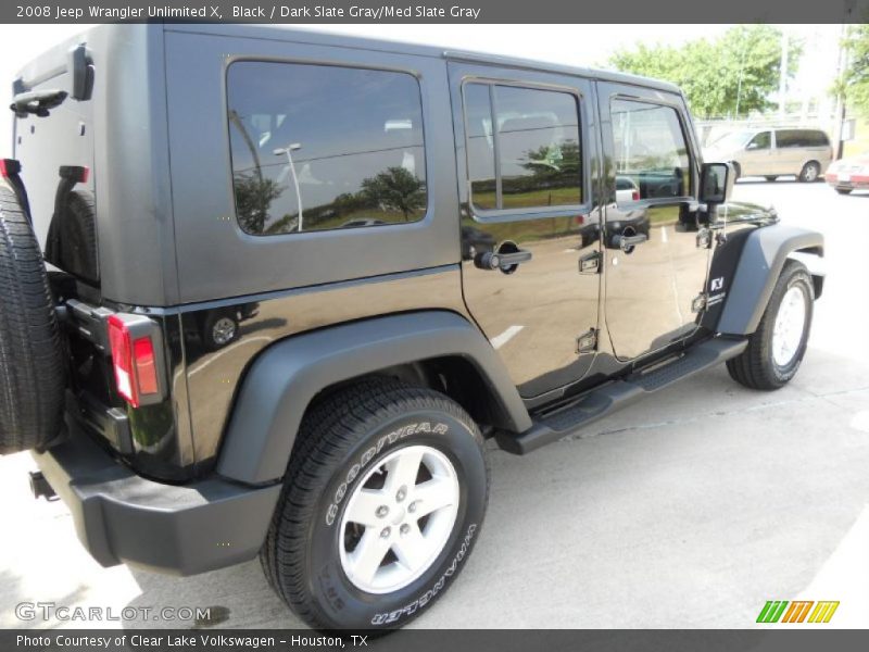 Black / Dark Slate Gray/Med Slate Gray 2008 Jeep Wrangler Unlimited X