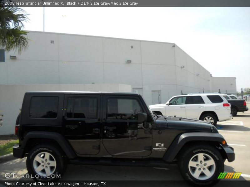 Black / Dark Slate Gray/Med Slate Gray 2008 Jeep Wrangler Unlimited X