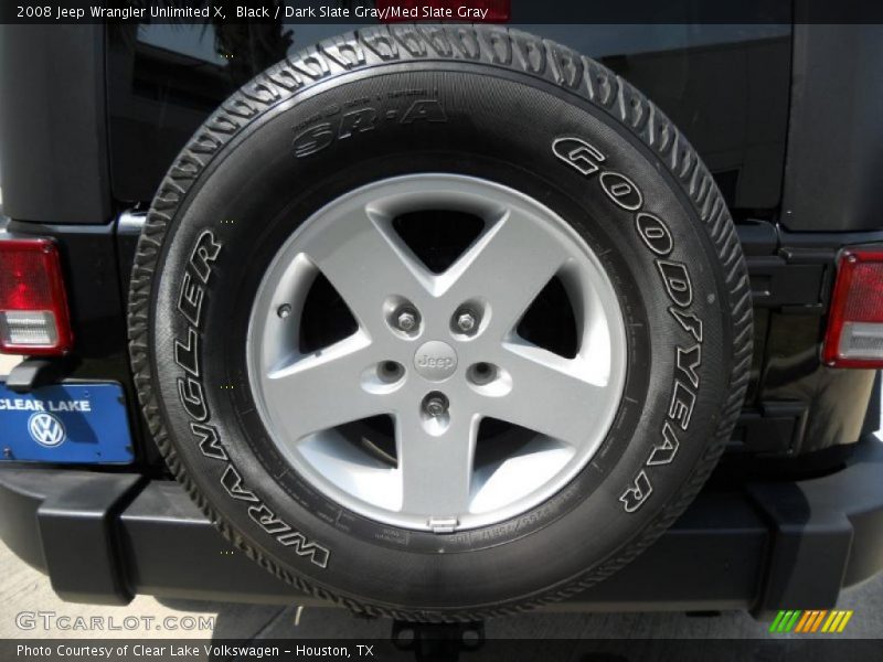 Black / Dark Slate Gray/Med Slate Gray 2008 Jeep Wrangler Unlimited X