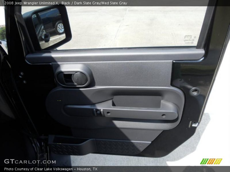Black / Dark Slate Gray/Med Slate Gray 2008 Jeep Wrangler Unlimited X