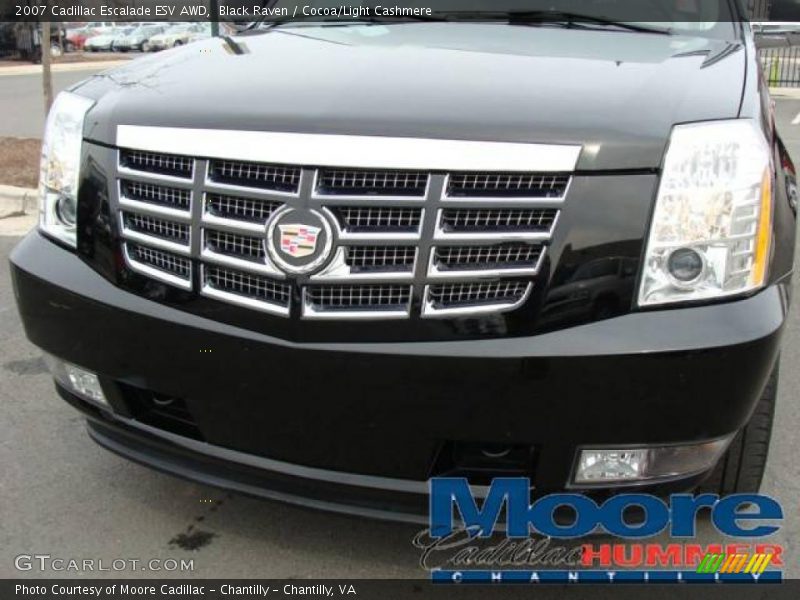 Black Raven / Cocoa/Light Cashmere 2007 Cadillac Escalade ESV AWD