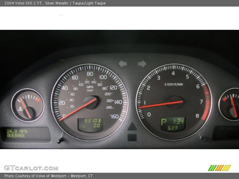  2004 S60 2.5T 2.5T Gauges