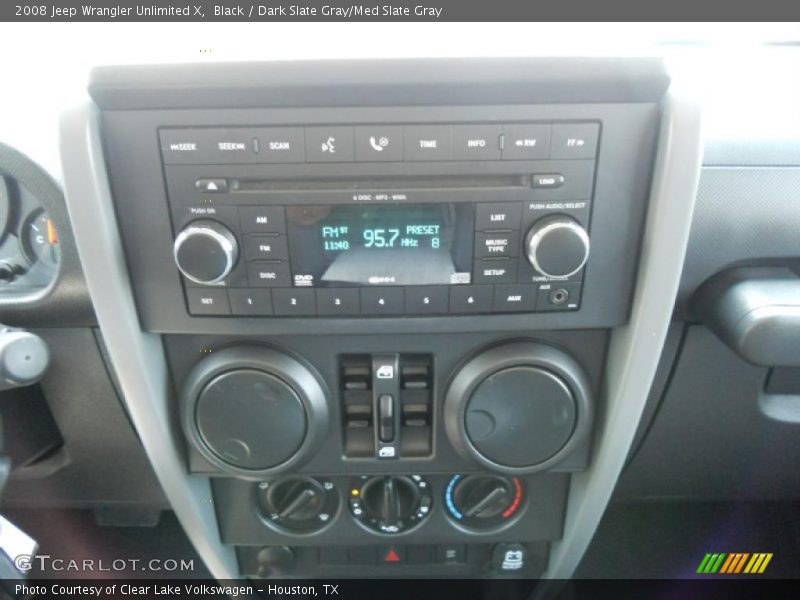 Black / Dark Slate Gray/Med Slate Gray 2008 Jeep Wrangler Unlimited X