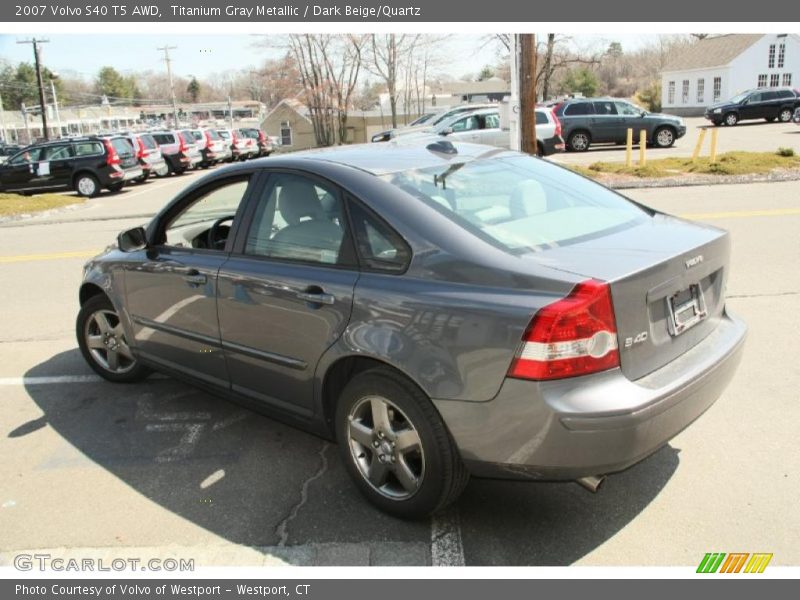 Titanium Gray Metallic / Dark Beige/Quartz 2007 Volvo S40 T5 AWD