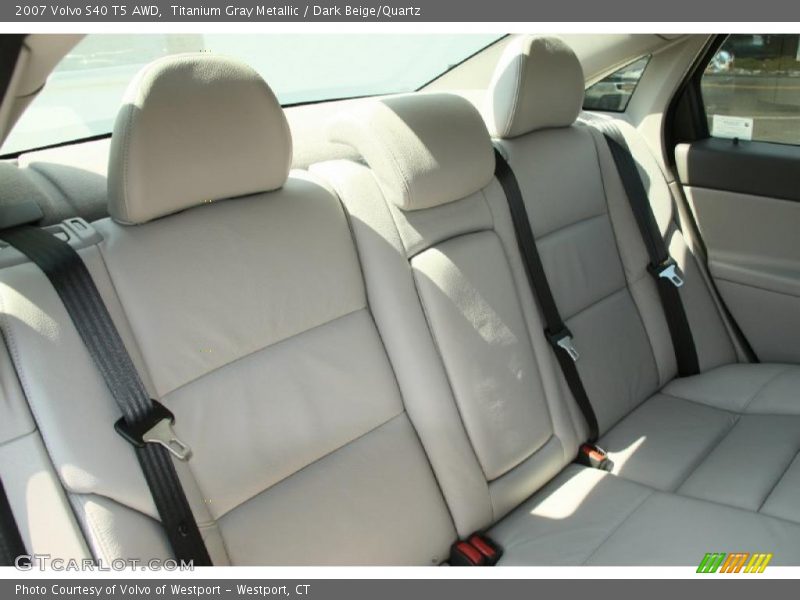  2007 S40 T5 AWD Dark Beige/Quartz Interior