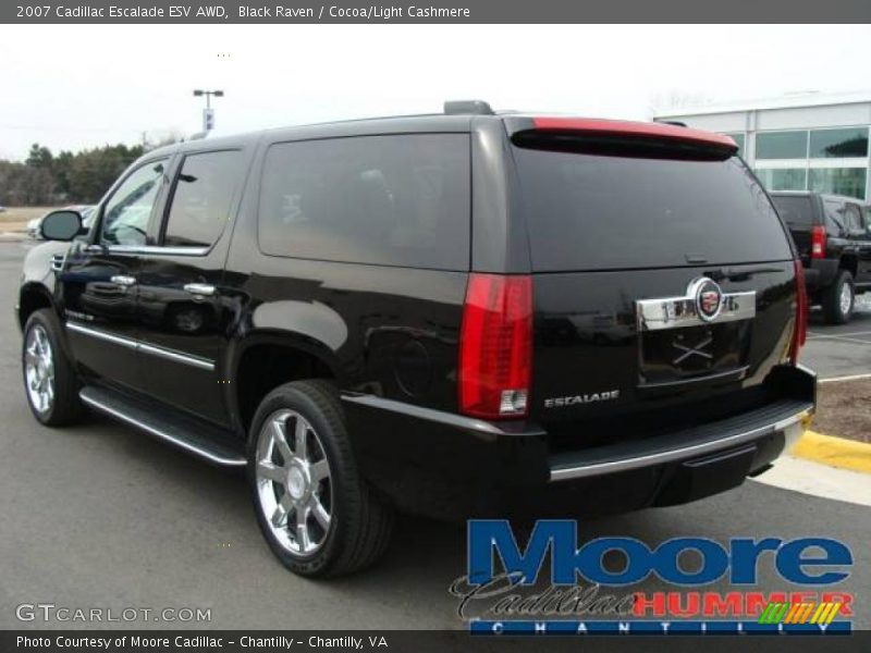 Black Raven / Cocoa/Light Cashmere 2007 Cadillac Escalade ESV AWD