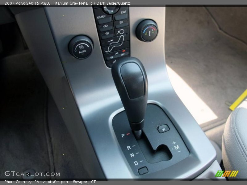  2007 S40 T5 AWD 5 Speed Geartronic Automatic Shifter