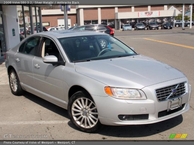 Silver Metallic / Anthracite Black 2008 Volvo S80 3.2