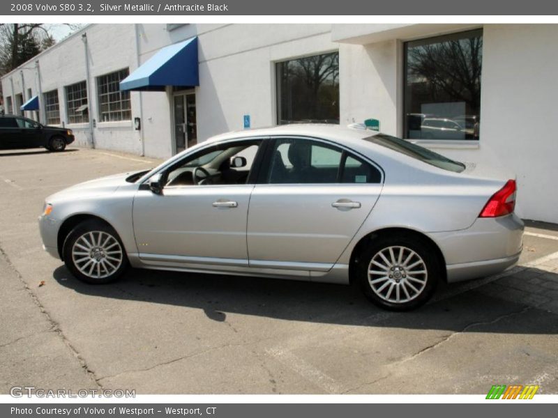 Silver Metallic / Anthracite Black 2008 Volvo S80 3.2