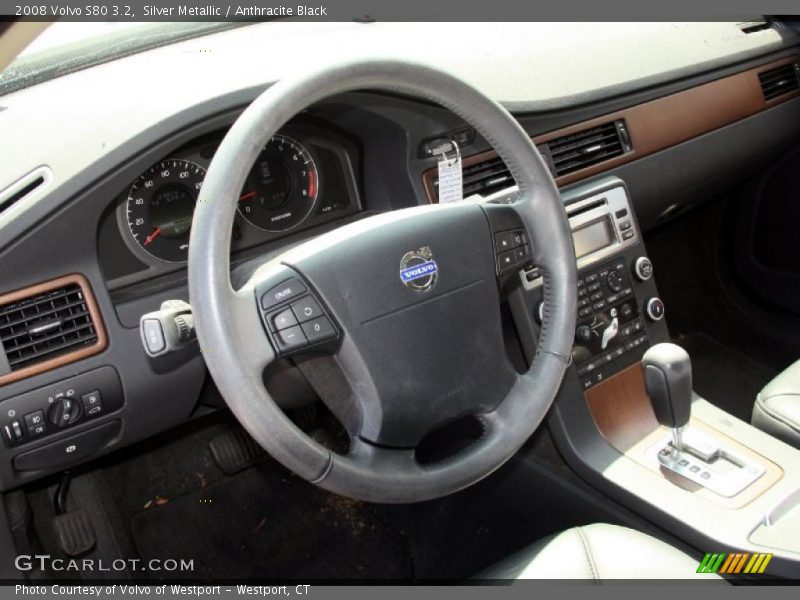 Silver Metallic / Anthracite Black 2008 Volvo S80 3.2
