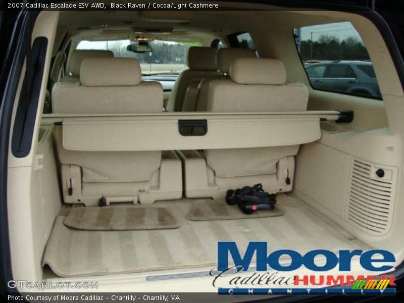 Black Raven / Cocoa/Light Cashmere 2007 Cadillac Escalade ESV AWD