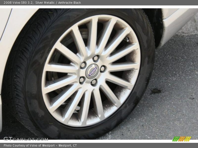 Silver Metallic / Anthracite Black 2008 Volvo S80 3.2