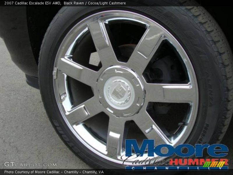 Black Raven / Cocoa/Light Cashmere 2007 Cadillac Escalade ESV AWD