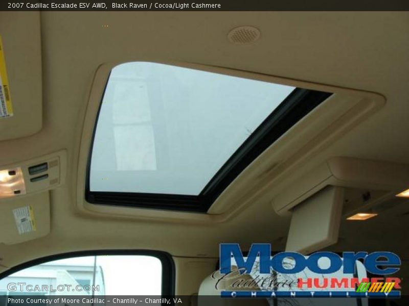 Black Raven / Cocoa/Light Cashmere 2007 Cadillac Escalade ESV AWD