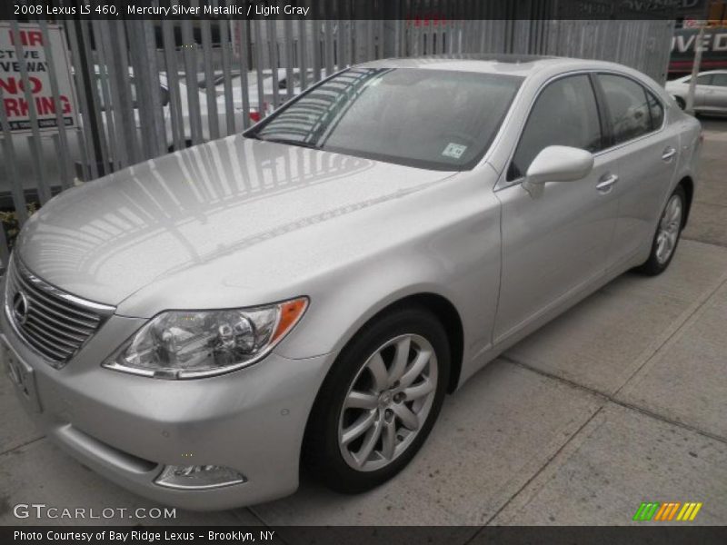 Mercury Silver Metallic / Light Gray 2008 Lexus LS 460