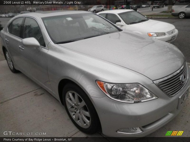 Mercury Silver Metallic / Light Gray 2008 Lexus LS 460