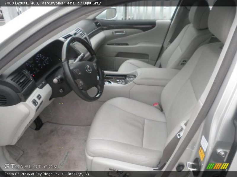Mercury Silver Metallic / Light Gray 2008 Lexus LS 460