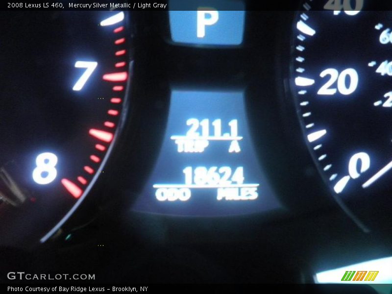 Mercury Silver Metallic / Light Gray 2008 Lexus LS 460