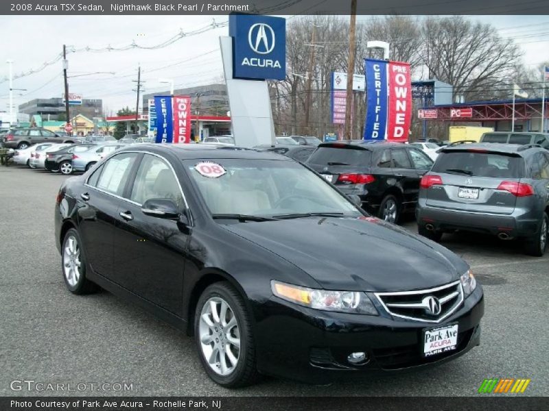 Nighthawk Black Pearl / Parchment 2008 Acura TSX Sedan