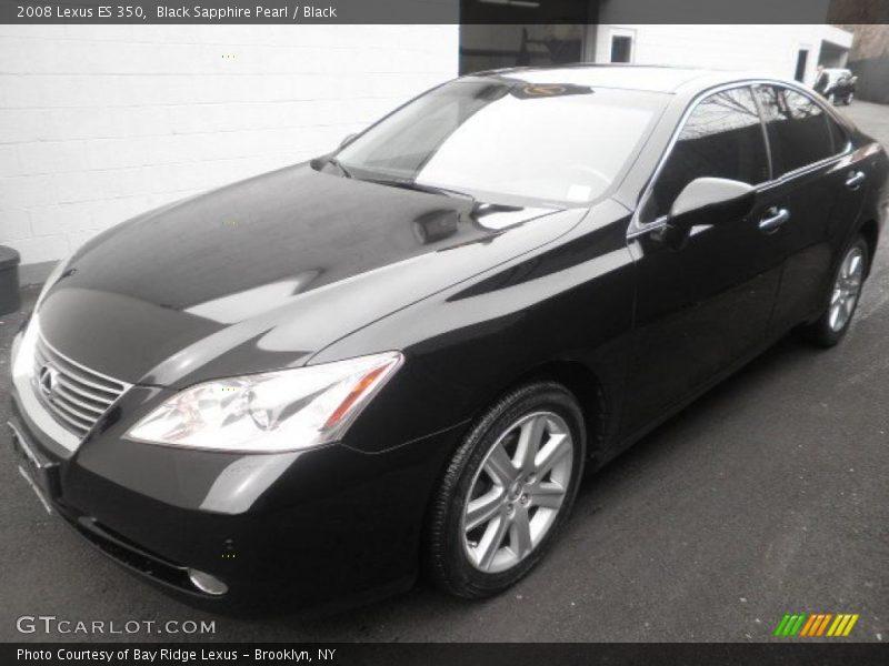 Black Sapphire Pearl / Black 2008 Lexus ES 350