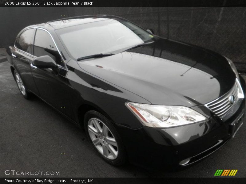 Black Sapphire Pearl / Black 2008 Lexus ES 350
