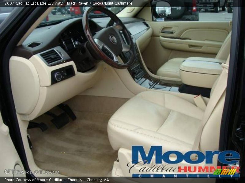 Black Raven / Cocoa/Light Cashmere 2007 Cadillac Escalade ESV AWD