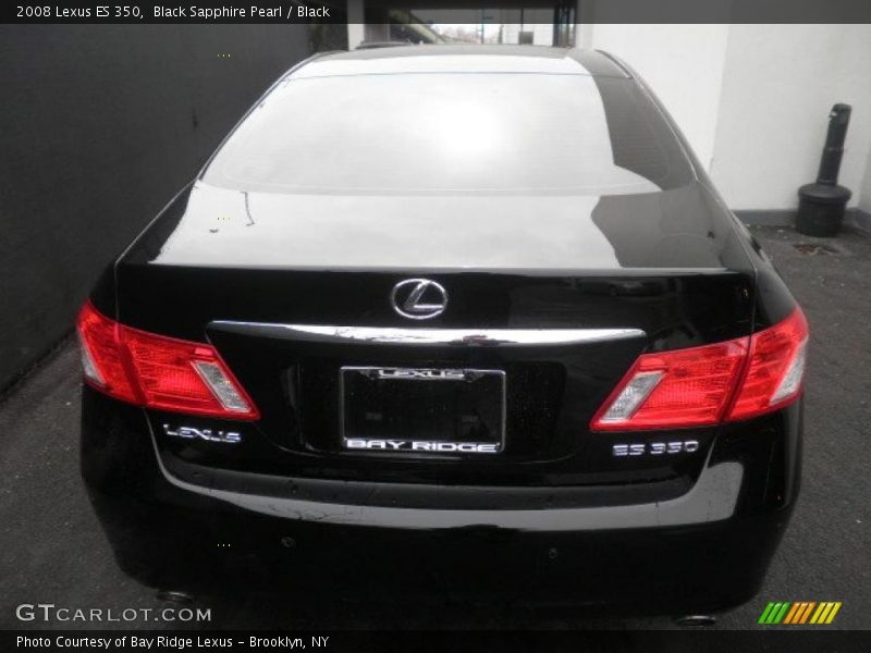Black Sapphire Pearl / Black 2008 Lexus ES 350
