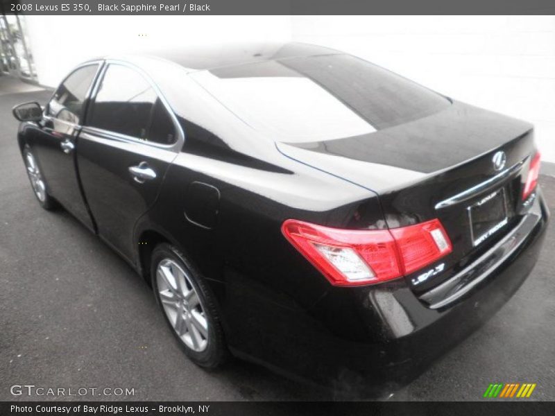 Black Sapphire Pearl / Black 2008 Lexus ES 350