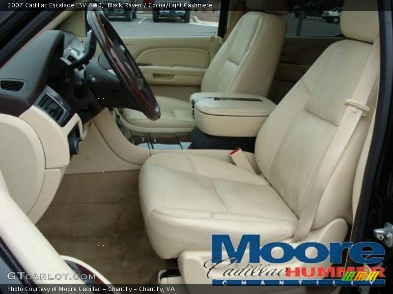 Black Raven / Cocoa/Light Cashmere 2007 Cadillac Escalade ESV AWD