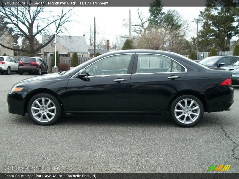 Nighthawk Black Pearl / Parchment 2008 Acura TSX Sedan
