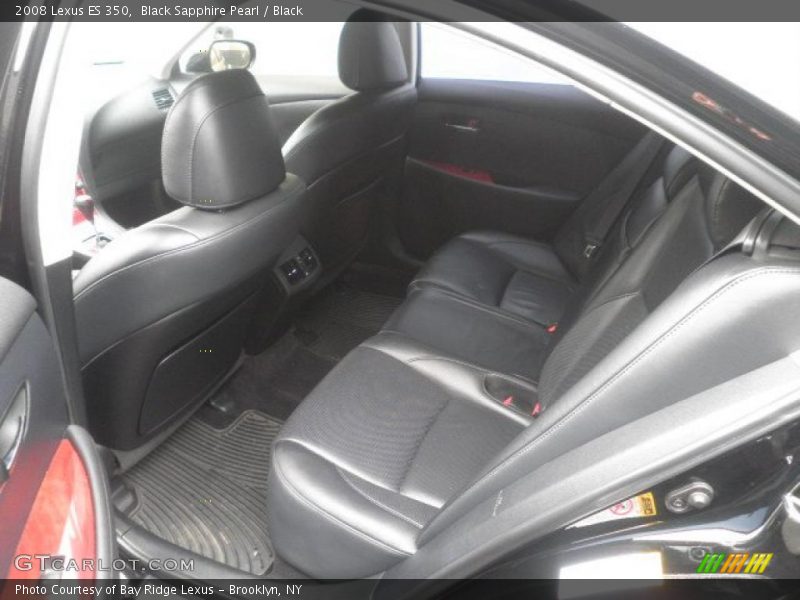 Black Sapphire Pearl / Black 2008 Lexus ES 350