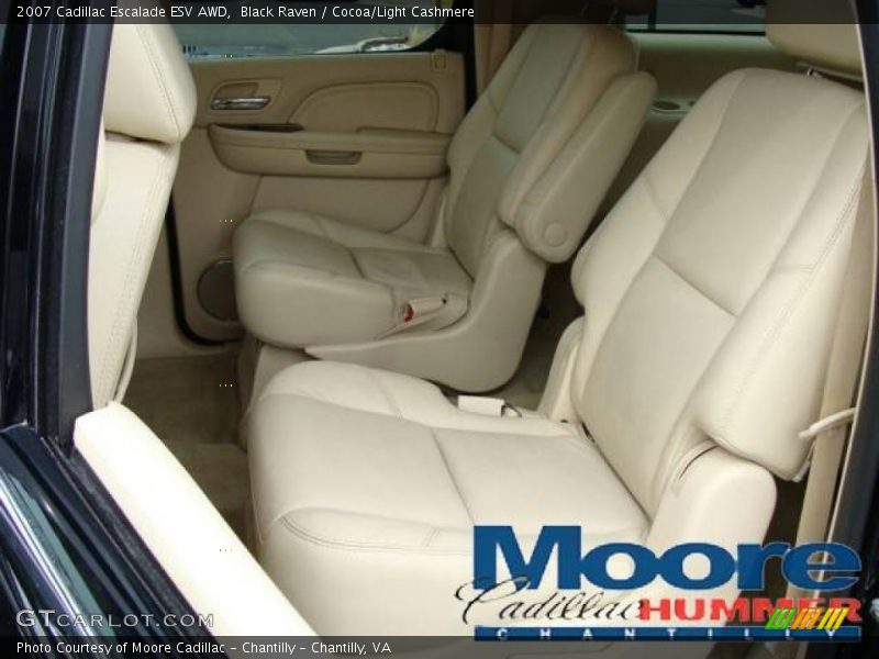 Black Raven / Cocoa/Light Cashmere 2007 Cadillac Escalade ESV AWD