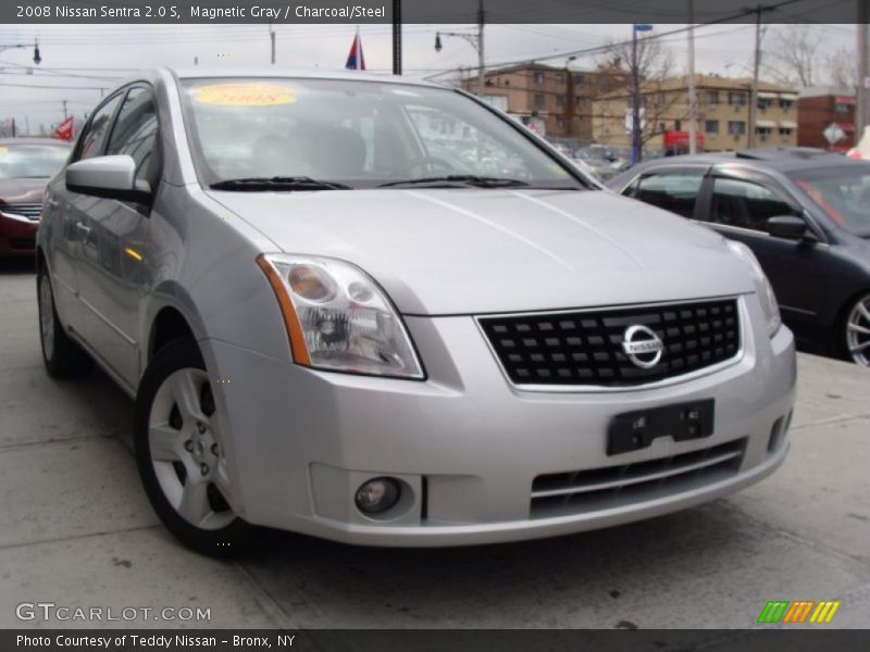 Magnetic Gray / Charcoal/Steel 2008 Nissan Sentra 2.0 S