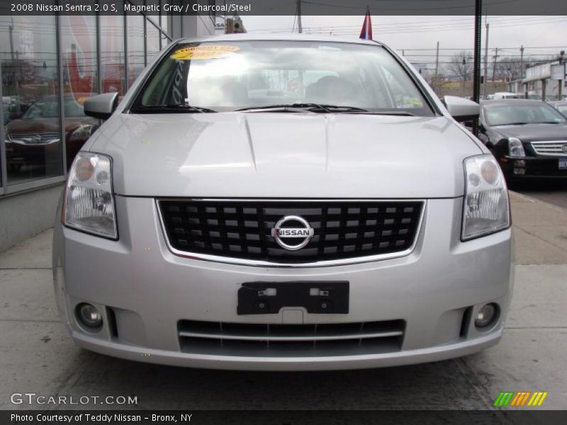 Magnetic Gray / Charcoal/Steel 2008 Nissan Sentra 2.0 S