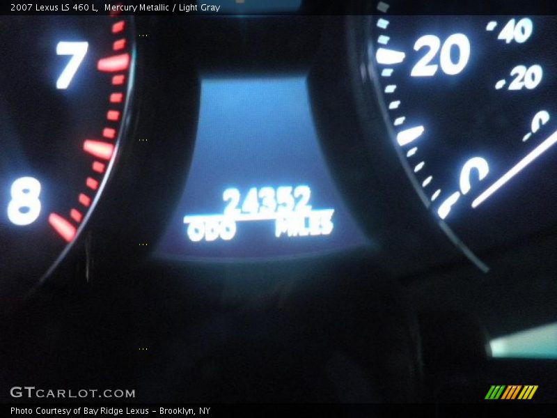 Mercury Metallic / Light Gray 2007 Lexus LS 460 L
