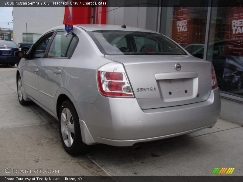 Magnetic Gray / Charcoal/Steel 2008 Nissan Sentra 2.0 S