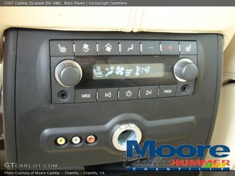 Black Raven / Cocoa/Light Cashmere 2007 Cadillac Escalade ESV AWD