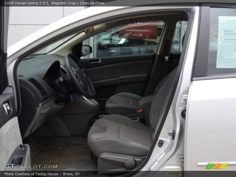 Magnetic Gray / Charcoal/Steel 2008 Nissan Sentra 2.0 S