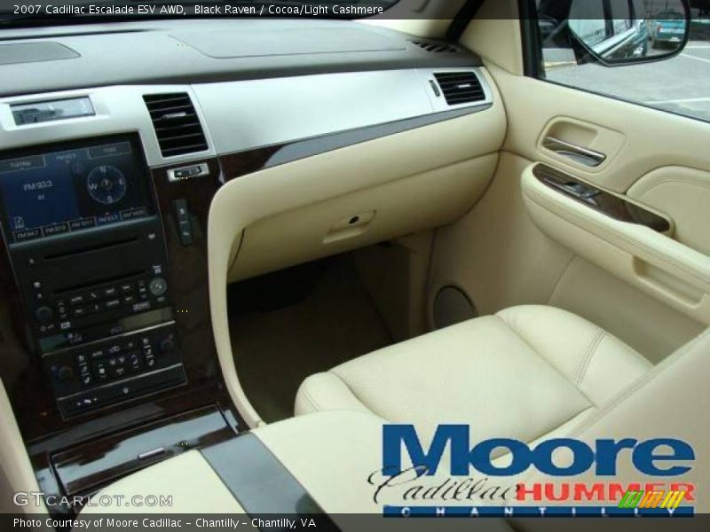 Black Raven / Cocoa/Light Cashmere 2007 Cadillac Escalade ESV AWD