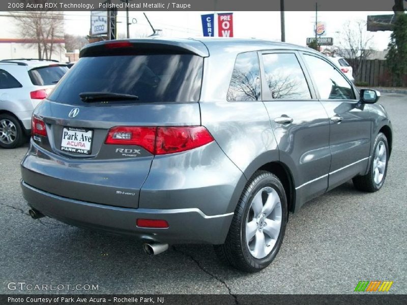 Polished Metal Metallic / Taupe 2008 Acura RDX Technology