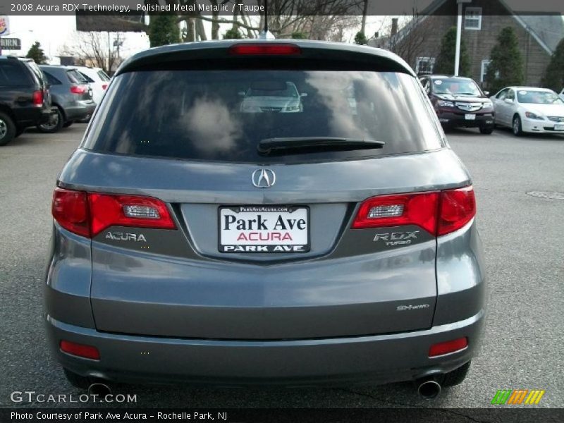 Polished Metal Metallic / Taupe 2008 Acura RDX Technology