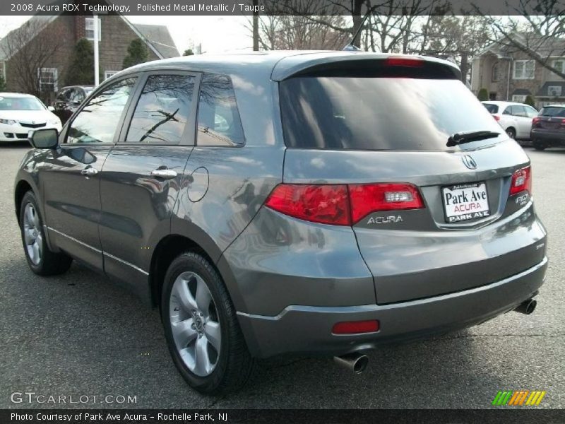 Polished Metal Metallic / Taupe 2008 Acura RDX Technology