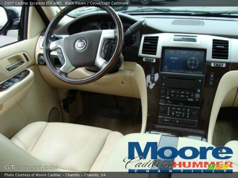 Black Raven / Cocoa/Light Cashmere 2007 Cadillac Escalade ESV AWD