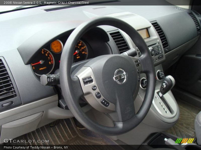Magnetic Gray / Charcoal/Steel 2008 Nissan Sentra 2.0 S