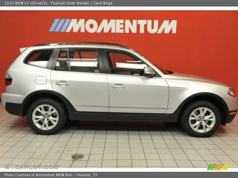 Titanium Silver Metallic / Sand Beige 2010 BMW X3 xDrive30i