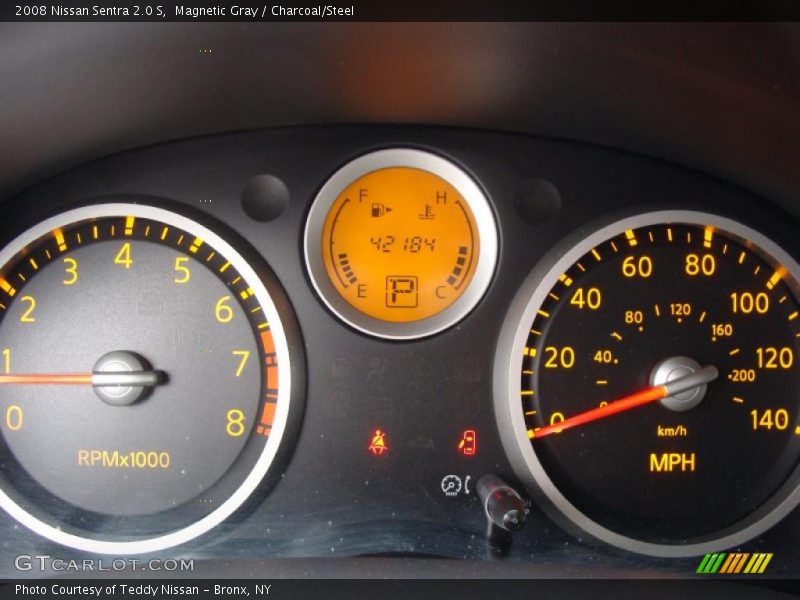 Magnetic Gray / Charcoal/Steel 2008 Nissan Sentra 2.0 S