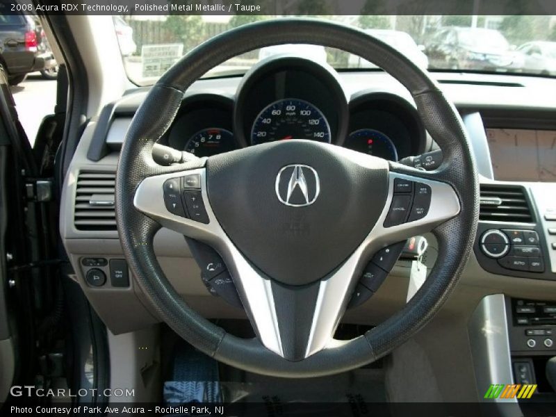 Polished Metal Metallic / Taupe 2008 Acura RDX Technology